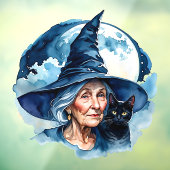 猫の魔女 - ウィッカ ハロウィン1 ウィンドウサイン (シート3)