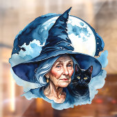 猫の魔女 - ウィッカ ハロウィン1 ウィンドウサイン (シート2)