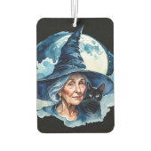 猫の魔女 – Wicca Halloween 1 カーエアーフレッシュナー (裏面)