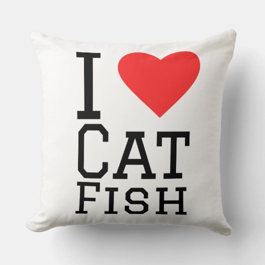 猫の魚が好き クッション (正面)