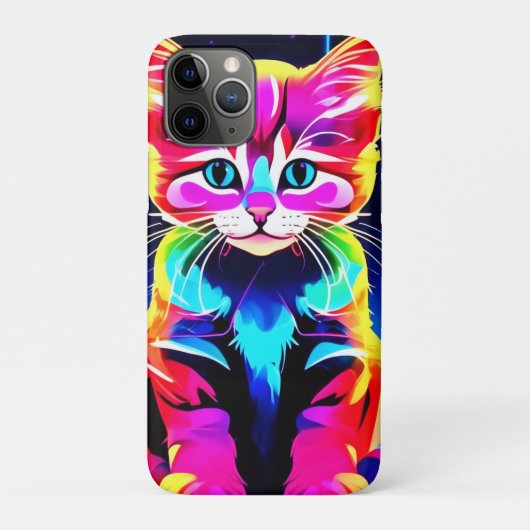 猫の鮮やかアートワーク Case-Mate iPhoneケース (裏)