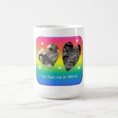 猫の鳴き声で私がありました コーヒーマグカップ (中央)