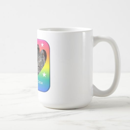 猫の鳴き声で私がありました コーヒーマグカップ (右)