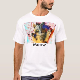 猫の鳴き声のワイシャツ Tシャツ