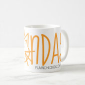 猫の鳴き声の月曜日のコーヒー・マグ コーヒーマグカップ (正面右)