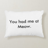 猫の鳴き声の枕で私がありました アクセントクッション (正面)