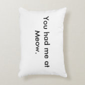 猫の鳴き声の枕で私がありました アクセントクッション (正面(垂直))