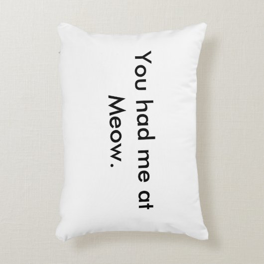 猫の鳴き声の枕で私がありました アクセントクッション (正面(垂直))