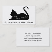 猫の鳴き声のChickaの猫の鳴き声の猫の鳴き声 名刺 (正面/裏面)