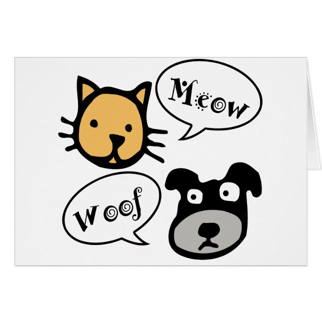 猫の鳴き声のWoof (正面横)