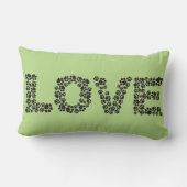 猫の鳴き声または愛足のプリントのLumbarの枕 ランバークッション (裏面)