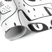 猫の鳴き声猫 ラッピングペーパー (ロールコーナー)