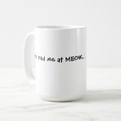 猫の鳴き声2で私がありました コーヒーマグカップ (正面左)
