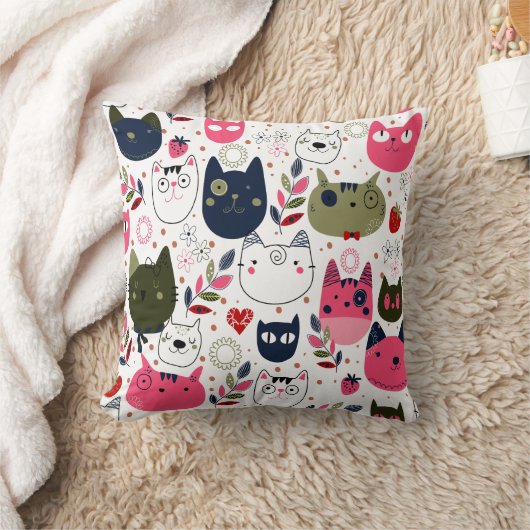 猫の鳴き声 クッション (ブランケット)