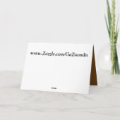 猫の鳴き声 サンキューカード (裏面)