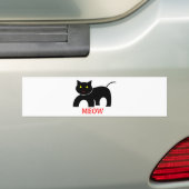 猫の鳴き声 バンパーステッカー (車上)