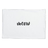 猫の鳴き声 枕カバー (裏面)