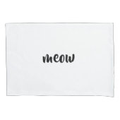 猫の鳴き声 枕カバー (正面)