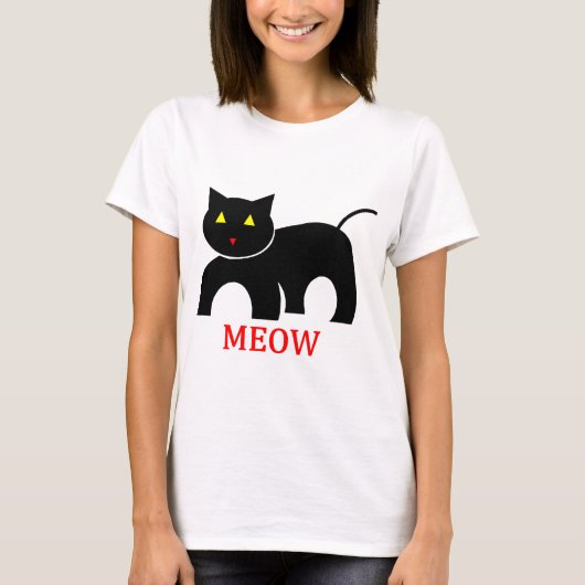 猫の鳴き声 Tシャツ (正面)