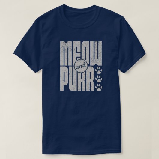 猫の鳴き声Tシャツ Tシャツ (デザイン正面)
