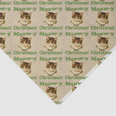 猫の鳴き声yのクリスマス、かわいくおもしろいな休日猫動物 薄葉紙 (詳細)