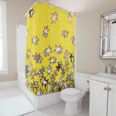 猫の黄色の多く シャワーカーテン (インサイチュ)