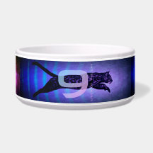 猫の9つの命 セラミックペットボウル