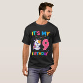 猫の9歳の誕生日 キティちゃん 9周年記念 Tシャツ (正面フル)