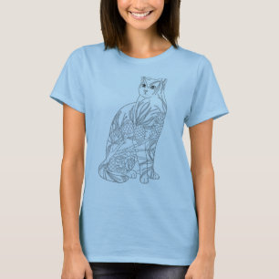 猫のAdobeのイラストレーター Tシャツ