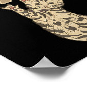 猫のASLハンドジェスト・難聴・聴覚障害啓発1 ポスター (角)