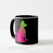 猫のBrightsのカラフルなおもしろい猫のギフトCricketDiane マグカップ (正面左)