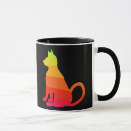 猫のBrightsの虹のおもしろい猫CricketDiane マグカップ