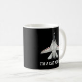 猫のF-14 Tomcat コーヒーマグカップ (正面右)