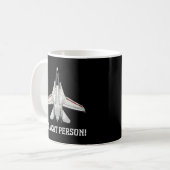 猫のF-14 Tomcat コーヒーマグカップ (正面左)