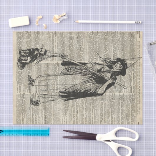 猫のHaloowenのパーティーのギフトの装飾を持つ魔法使い 薄葉紙 (クラフト)