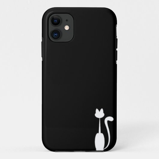 猫のIphone白い5のやっとそこに箱 Case-Mate iPhoneケース (裏面)