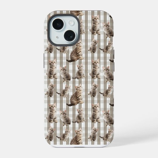 猫のiPhone 15 カバー (裏面)