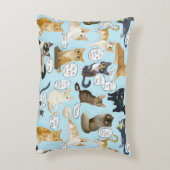 猫のMewsingsの枕 アクセントクッション (裏面(縦))