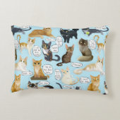 猫のMewsingsの枕 アクセントクッション (裏面)