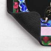 猫のnのバラ マウスパッド (コーナー)