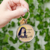 猫のNivellesの守護聖人のSt.ガートルード キーホルダー (手)