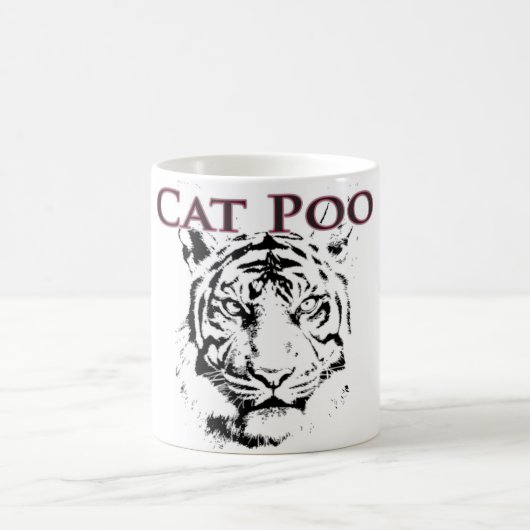 猫のPooのコーヒー・マグ コーヒーマグカップ (中央)