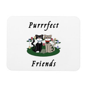猫のPurrrfectの友人 マグネット