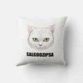 猫のSALGOOでデザインされた枕 クッション (裏面)