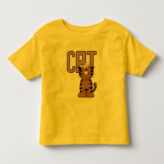 猫のTシャツおよびギフト トドラーTシャツ (正面)