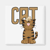 猫のTシャツおよびギフト マグネット (正面)