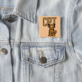 猫のTシャツおよびギフト 缶バッジ (インサイチュ)