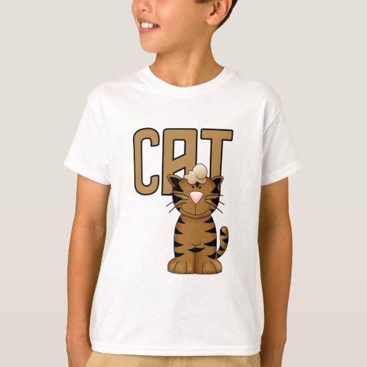 猫のTシャツおよびギフト Tシャツ (正面)