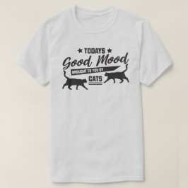 猫のTシャツが今日のグッドムード Tシャツ