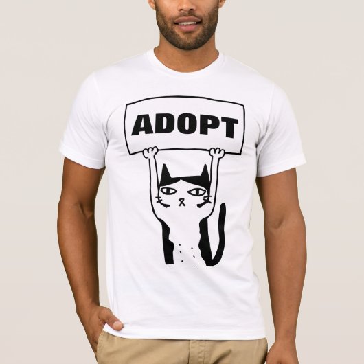 猫のTシャツの採用を採用して下さい Tシャツ (正面)